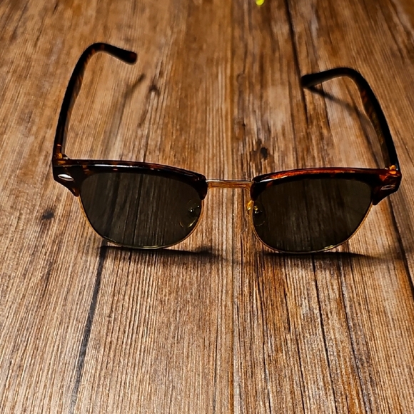 Aevogue Tortoise Shell Gold Rim Sunglasses - Picture 1 of 4